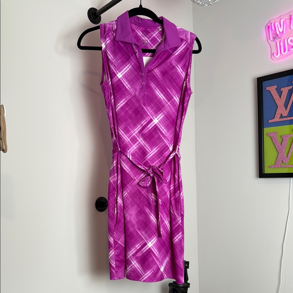 ✨ Lopez Purple Athletic Dress - Knee Length